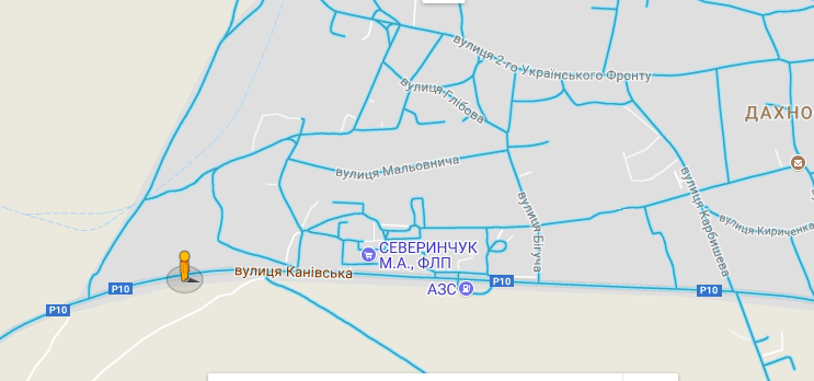 2317 А ул.Дахновская  вьезд в Черкассы с стороны  Канева - Киева